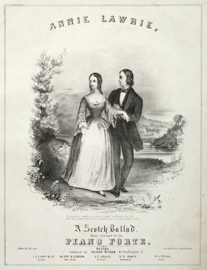 Winslow Homer — Annie Laurie - Sheet Music Cover