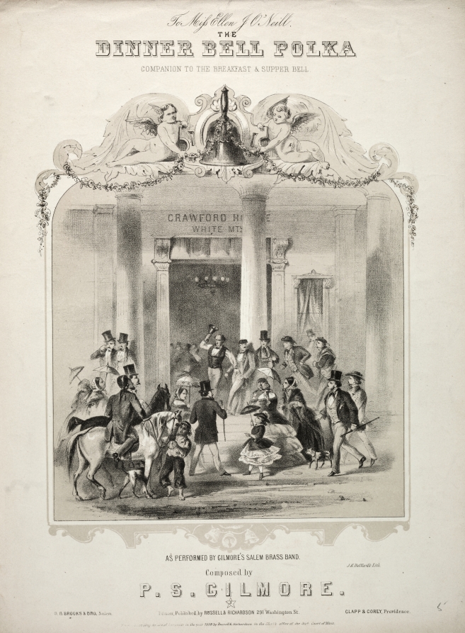 Winslow Homer — The Dinner Bell Polka - Sheet Music Cover