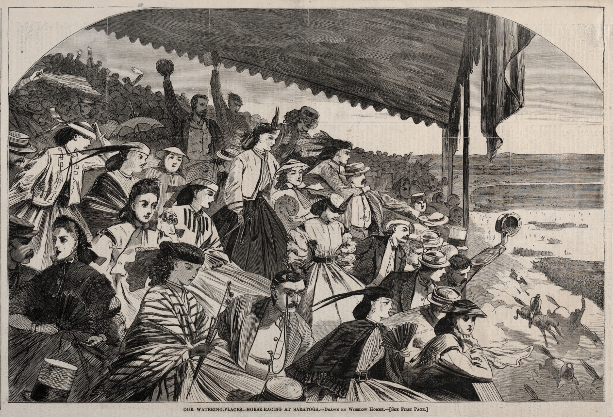 Winslow Homer — Our Watering Places - Horse Racing at Saratoga