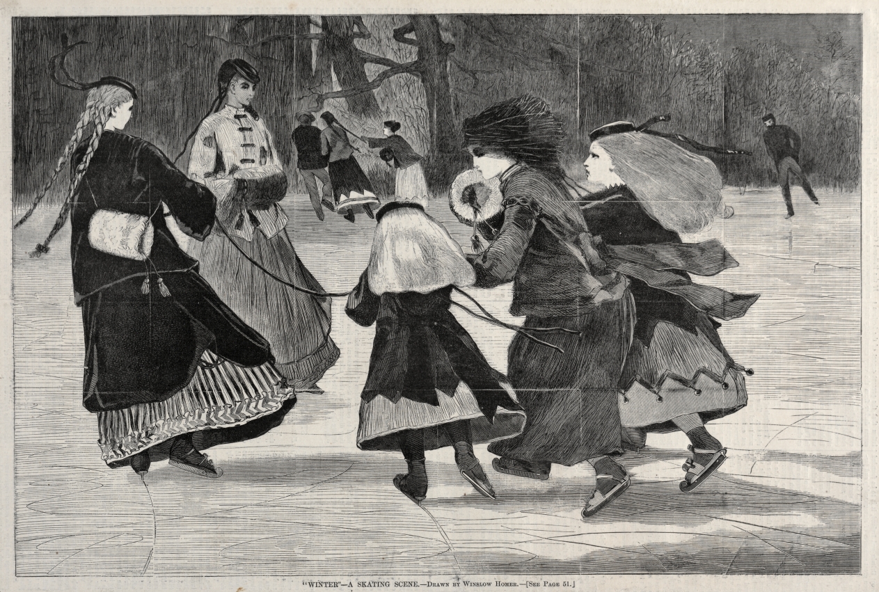 Winslow Homer — "Winter" - A Skating Scene