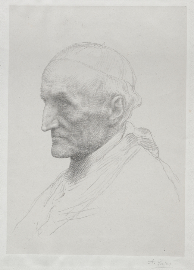 Alphonse Legros — Portrait of Cardinal Manning (2nd Plate)