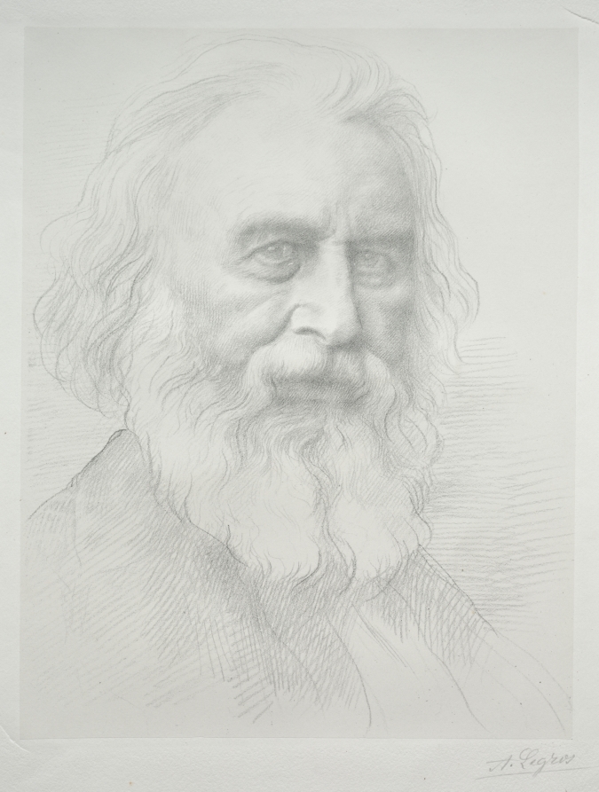 Alphonse Legros — Portrait of Henry Wadsworth Longfellow (2nd Plate)