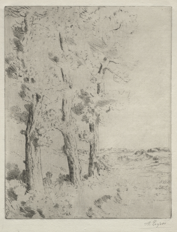 Alphonse Legros — The Reader:  The Lecture under the Trees