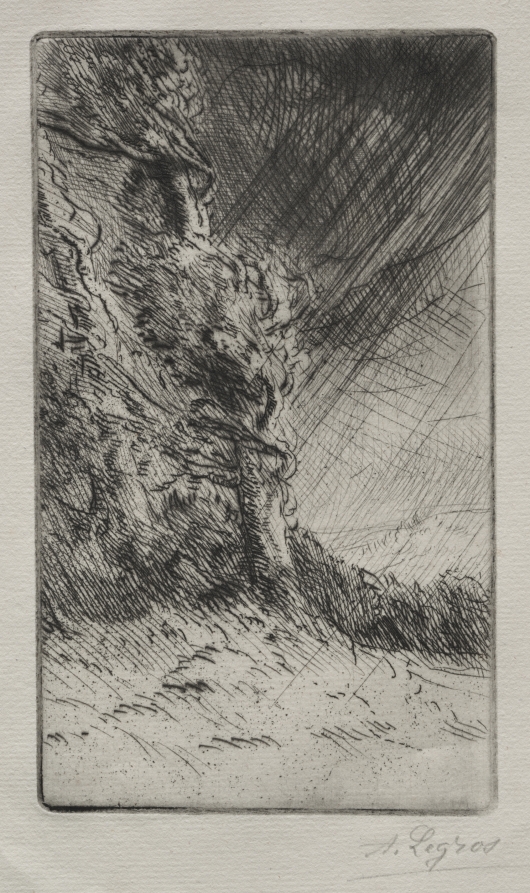 Alphonse Legros — A Gust of Wind