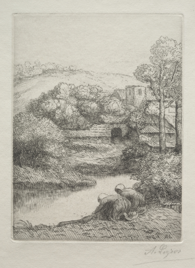 Alphonse Legros — The Washing Place, called The Washerwomen (Le Lavoir, Dite "Les Laveuses")