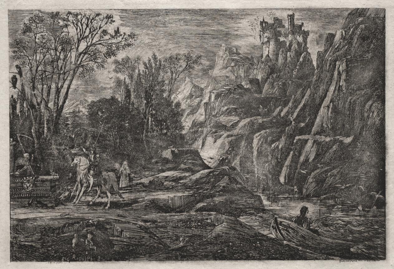 Rodolphe Bresdin — The Knight and Death