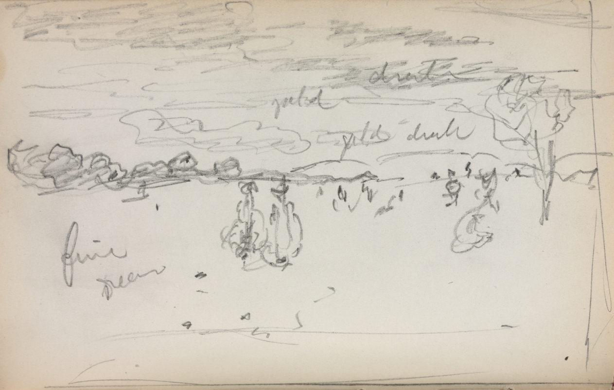 Maurice Prendergast — Italian Sketchbook: Landscape (page 57)