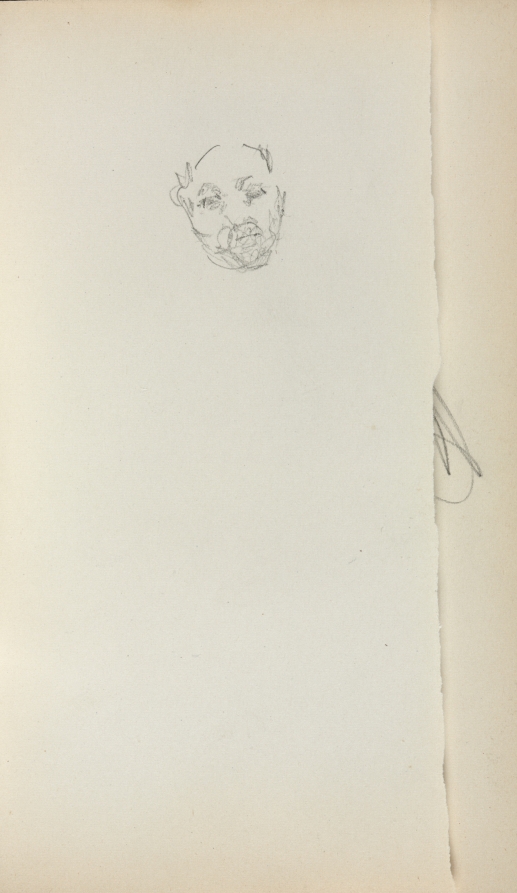 Maurice Prendergast — Italian Sketchbook: Head of a Man (page 221)