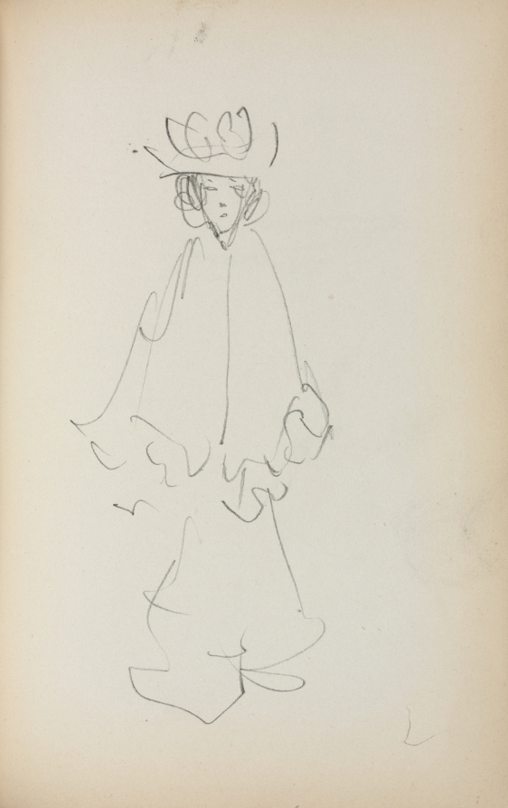Maurice Prendergast — Italian Sketchbook: Standing Woman (page 147)