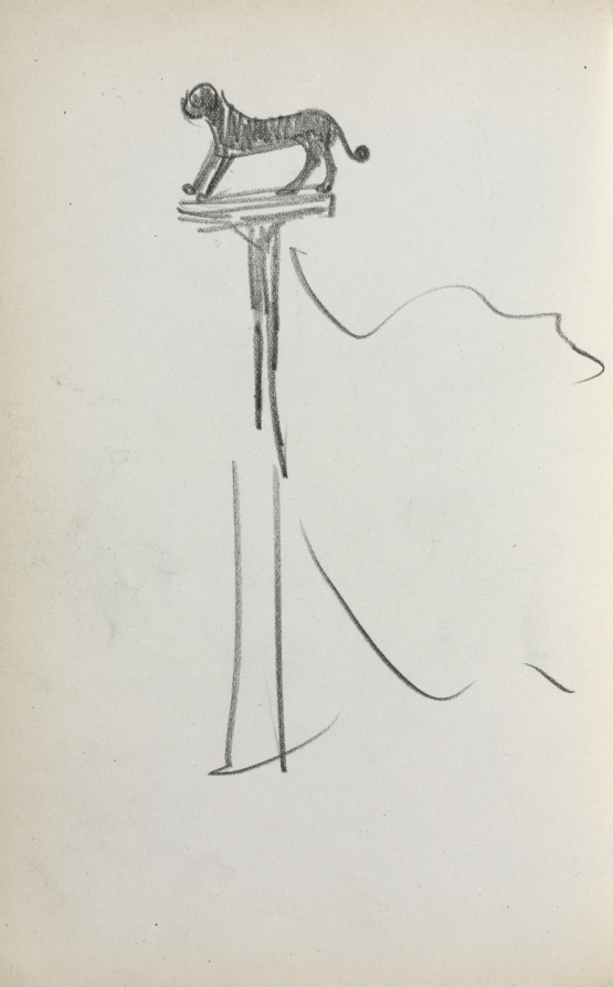 Maurice Prendergast — Italian Sketchbook: San Marco Lion (?) (page 39)