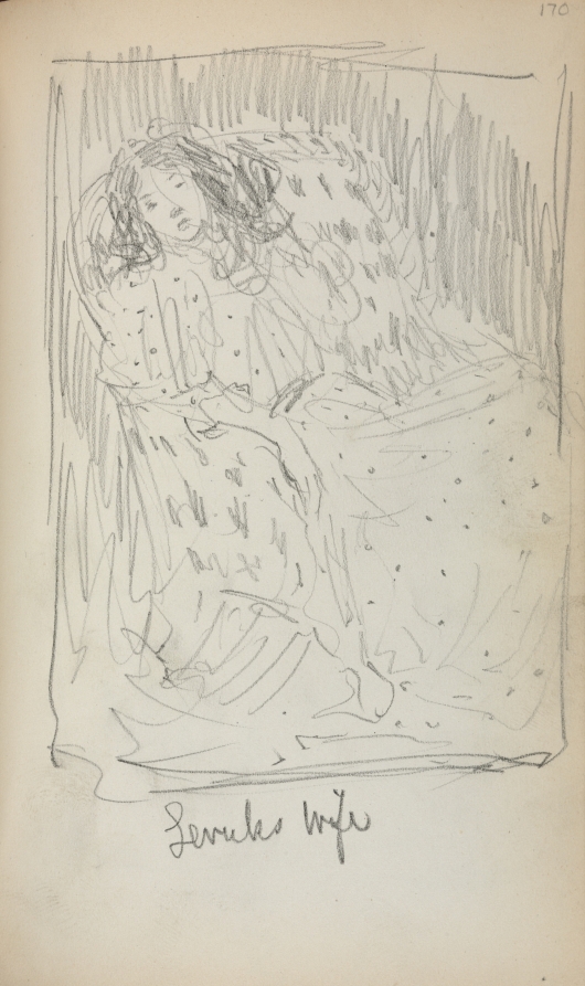 Maurice Prendergast — Italian Sketchbook: Levuk's Wife (page 170)