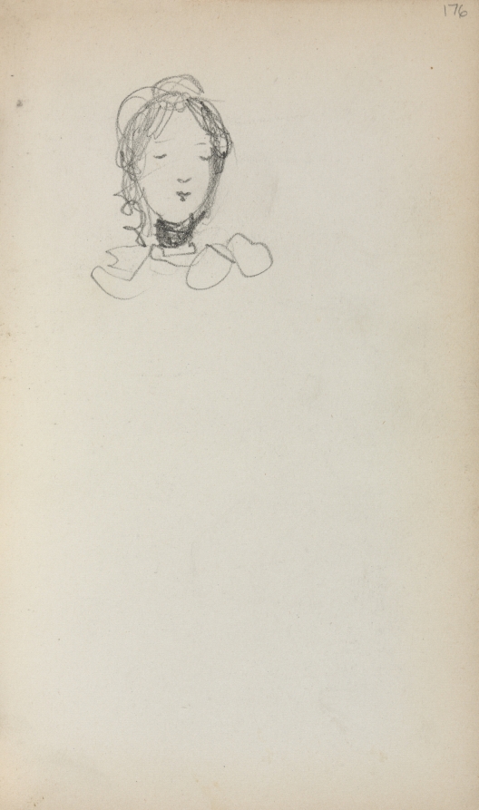 Maurice Prendergast — Italian Sketchbook: Head of a Girl (page 176)
