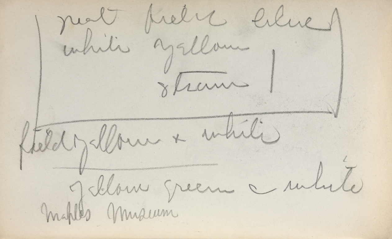 Maurice Prendergast — Italian Sketchbook: Notes (page 45)