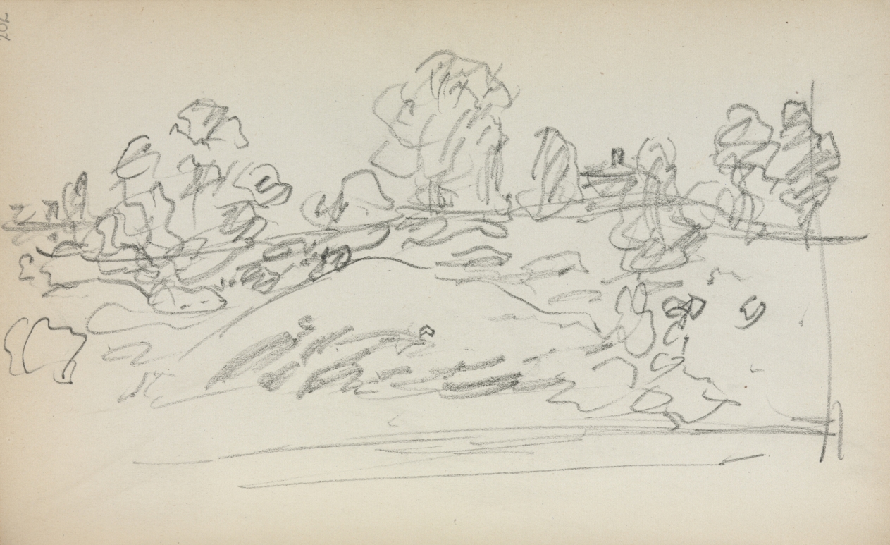 Maurice Prendergast — Italian Sketchbook: Landscape (page 202)