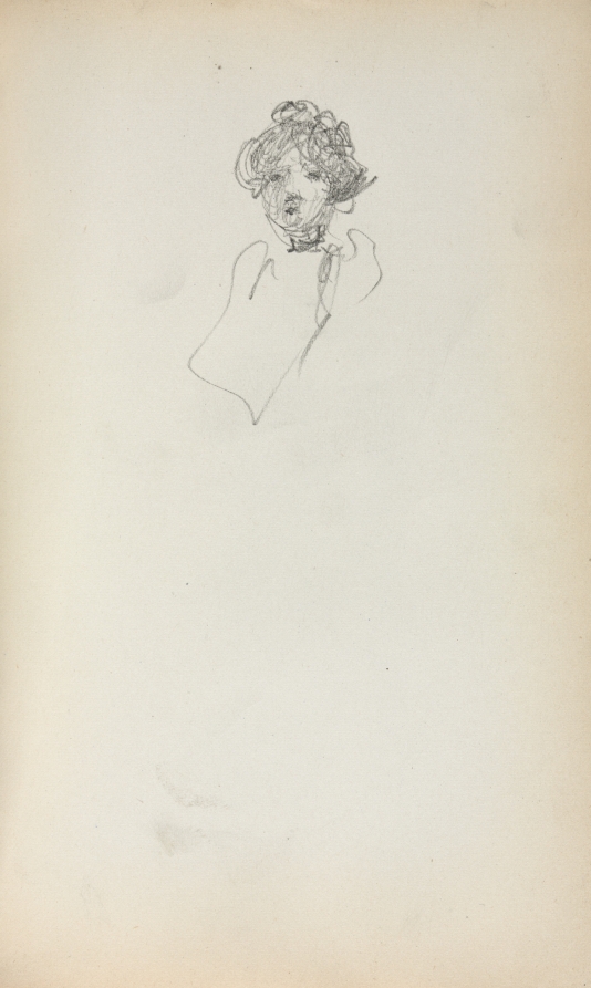 Maurice Prendergast — Italian Sketchbook: Head of a Woman (page 215)