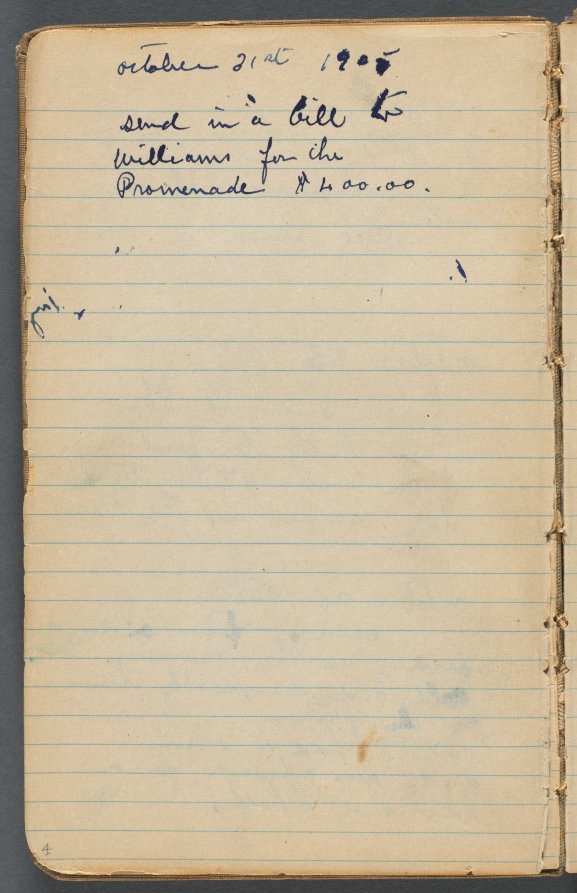 Maurice Prendergast — Sketchbook, page 004: Notes 