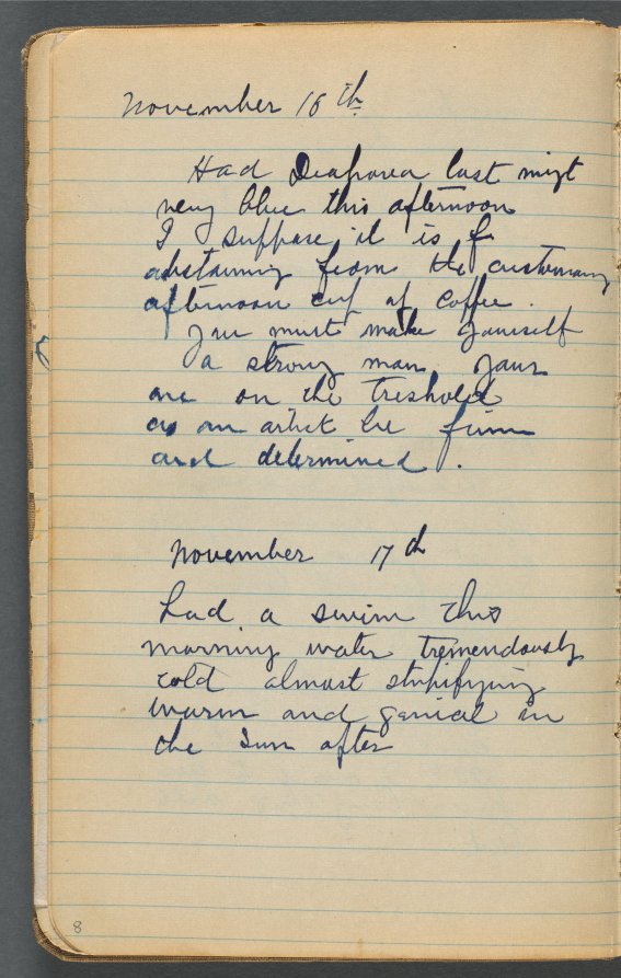 Maurice Prendergast — Sketchbook, page 008: Notes 