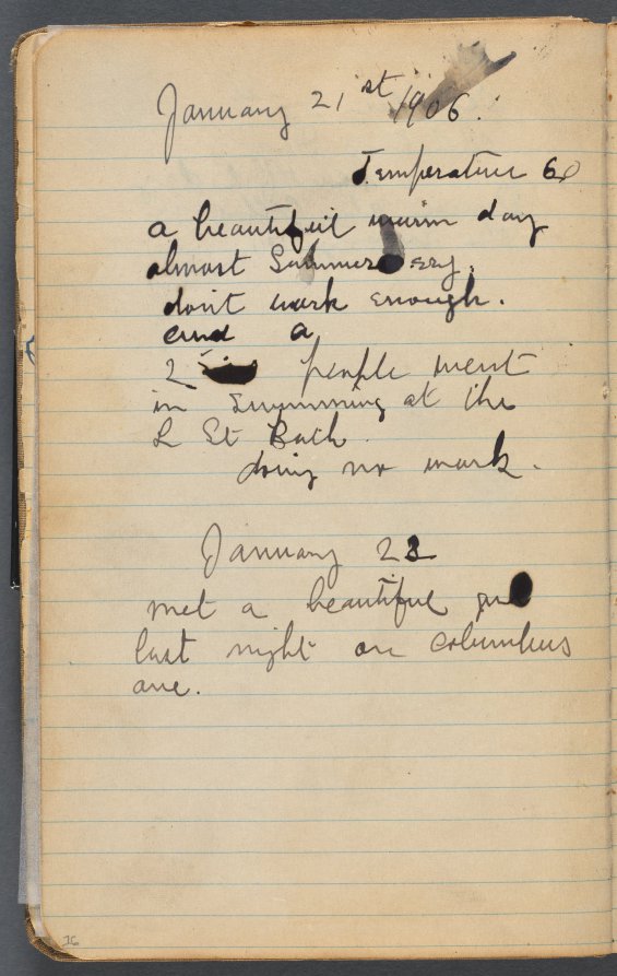 Maurice Prendergast — Sketchbook, page 016: Notes 