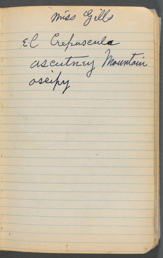 Maurice Prendergast — Sketchbook, page 077: Notes 