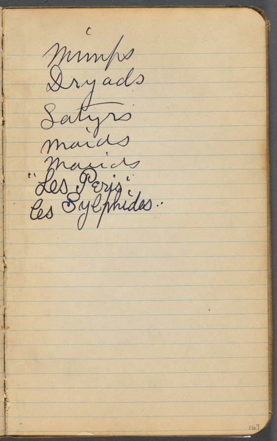 Maurice Prendergast — Sketchbook, page 167: Notes 