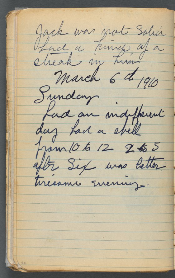 Maurice Prendergast — Sketchbook, page 026: Notes