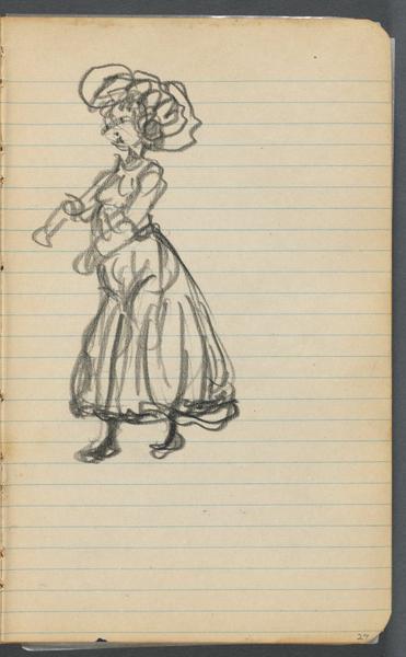 Sketchbook, page 027: Female Figure 