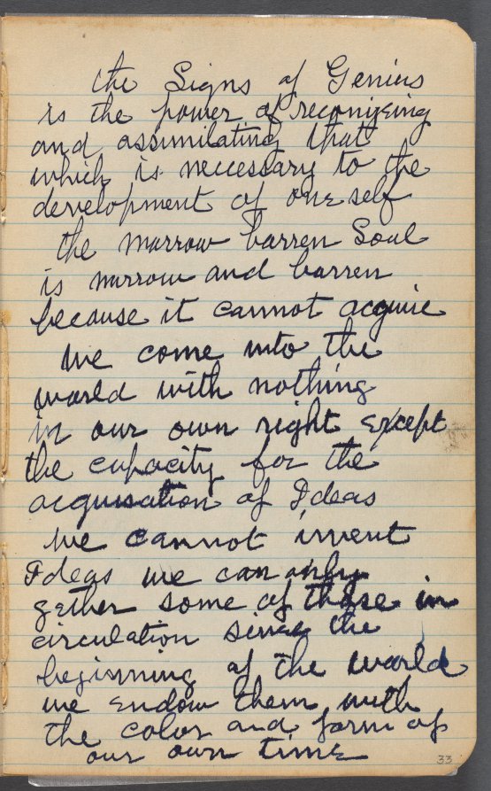 Maurice Prendergast — Sketchbook, page 033: Notes 