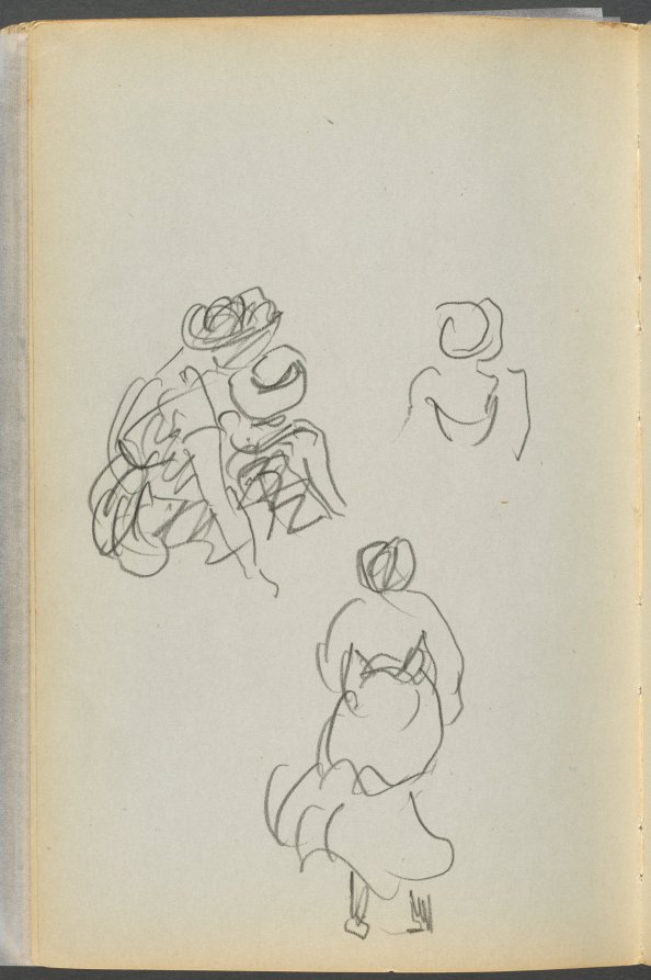 Maurice Prendergast — Sketchbook- The Granite Shore Hotel, Rockport, page 172: Figures 