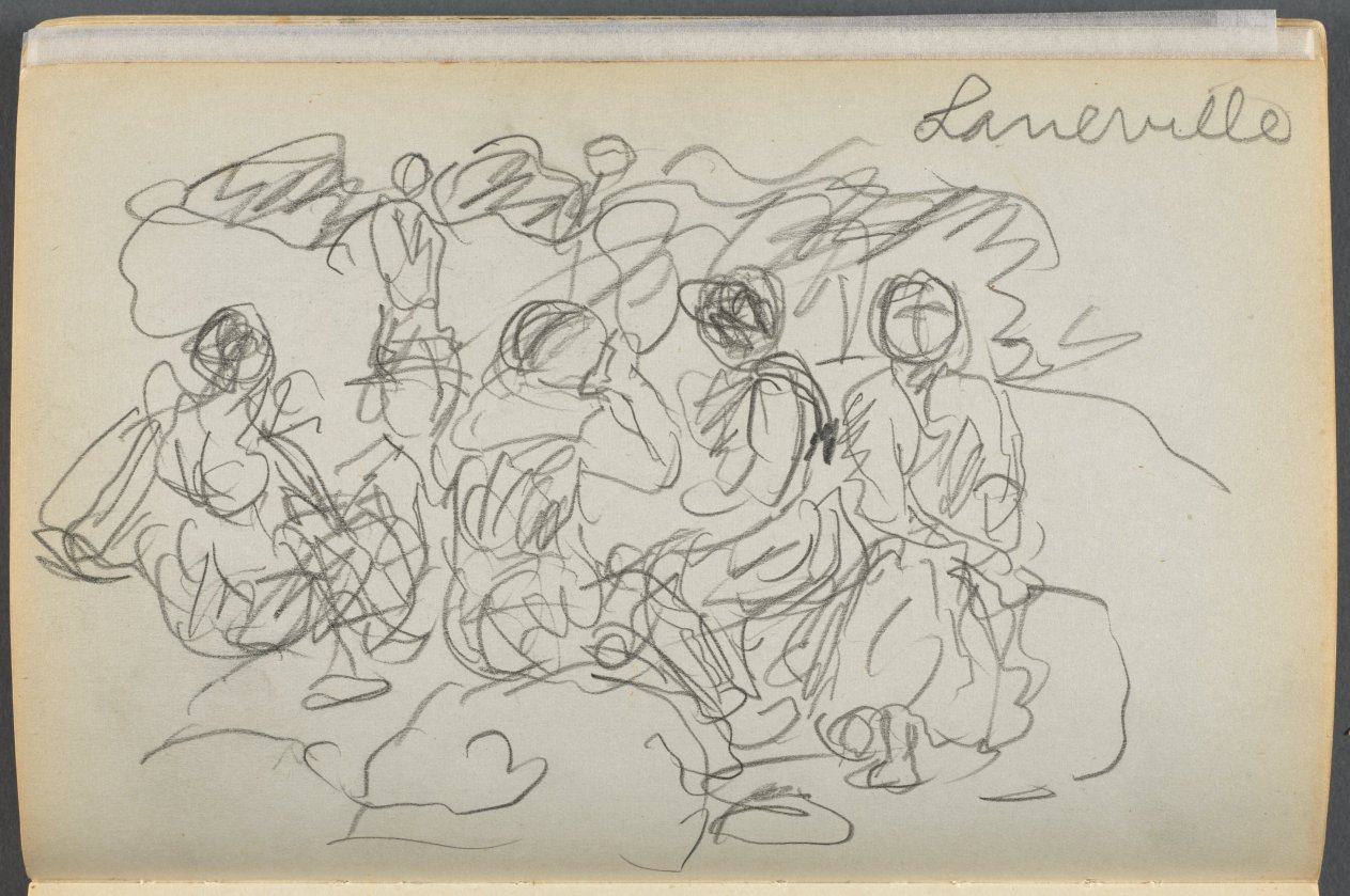 Maurice Prendergast — Sketchbook- The Granite Shore Hotel, Rockport, page 062: "Laneville"