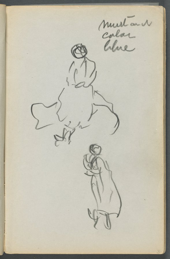 Maurice Prendergast — Sketchbook, The Dells, N° 127, page 003: Two Figures