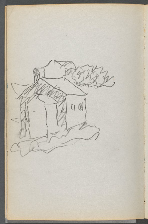 Maurice Prendergast — Sketchbook, The Dells, N° 127, page 046: House