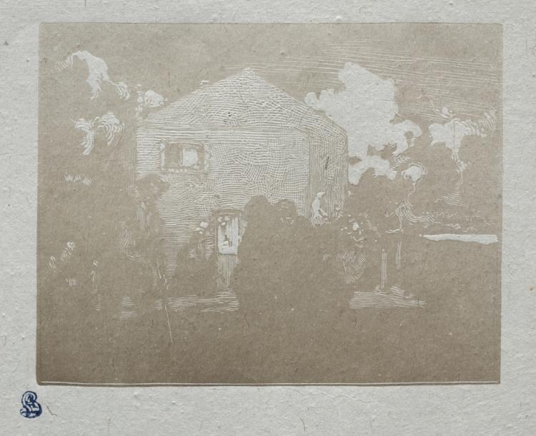 Auguste Louis Lepère — The Beggars at the Last House