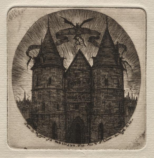 Etchings of Paris:  Old Gate of the Palace of Justice