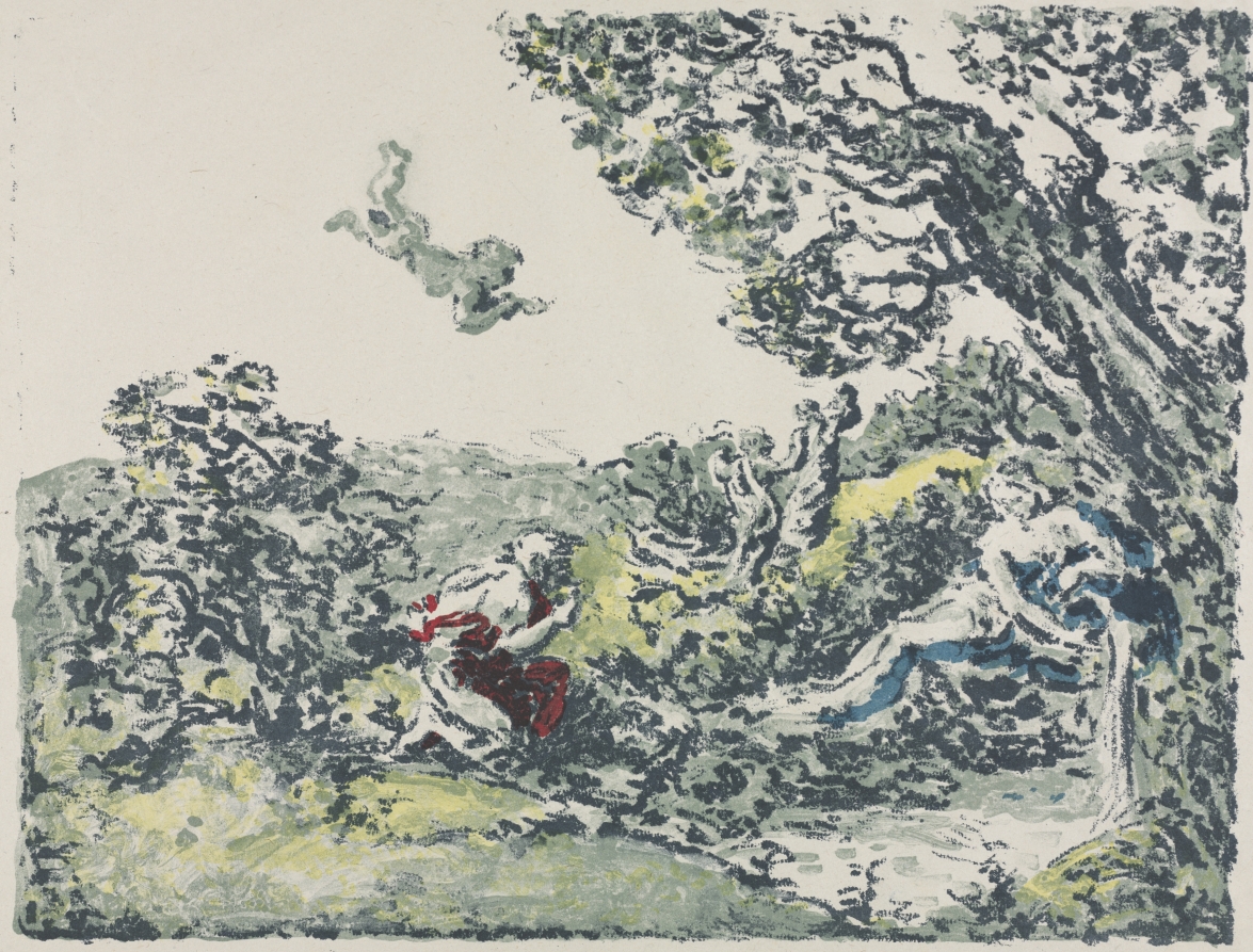 Ker Xavier Roussel — Satyr and Flying Cupid