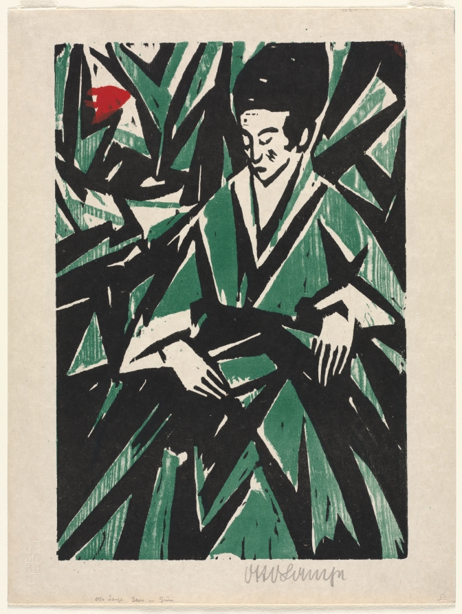 Otto Lange — Woman in Green