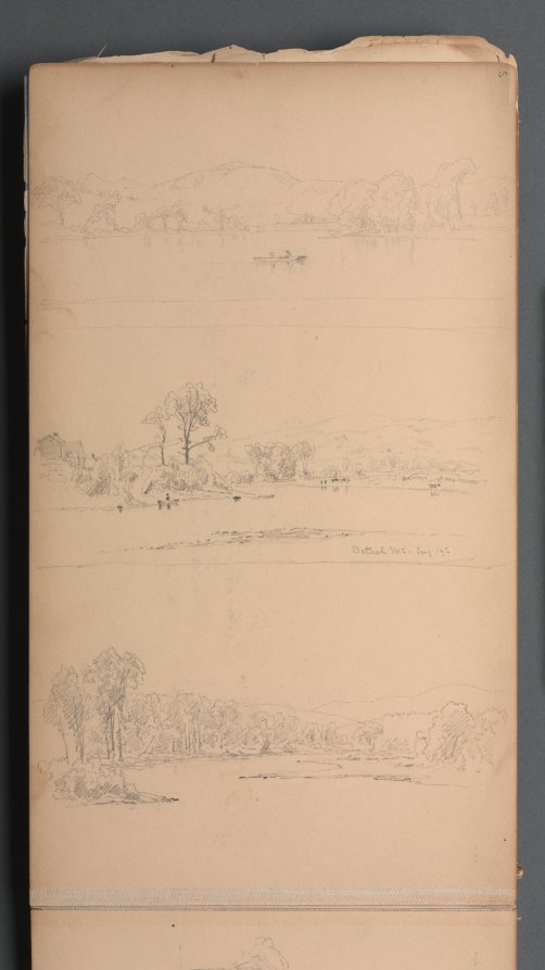Sanford Robinson Gifford — Sketchbook, page 05: "Bethel ME Aug 19th"