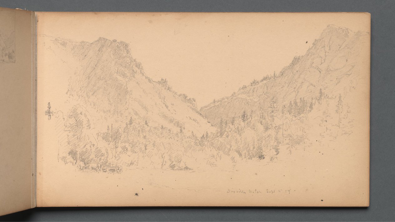 Sanford Robinson Gifford — Sketchbook, page 18: "Dixville Notch, Sept. 4, 89" 