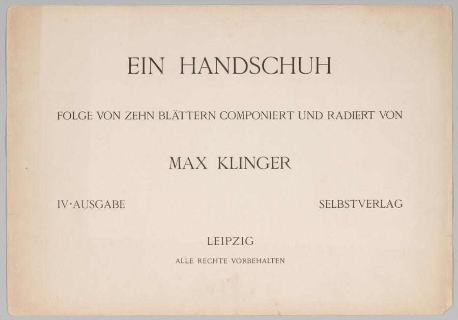 Max Klinger — A Glove