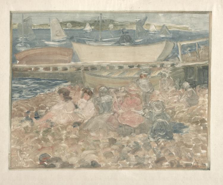 Maurice Prendergast — Shipyard: Children Playing