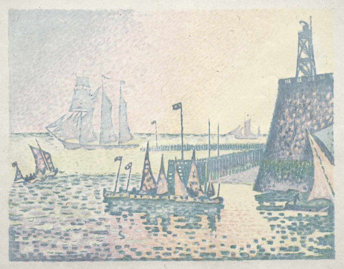 Paul Signac — Evening, The Jetty at Vlissingen