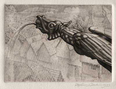 Illustration for "Peronnik the Fool":  A Gargoyle