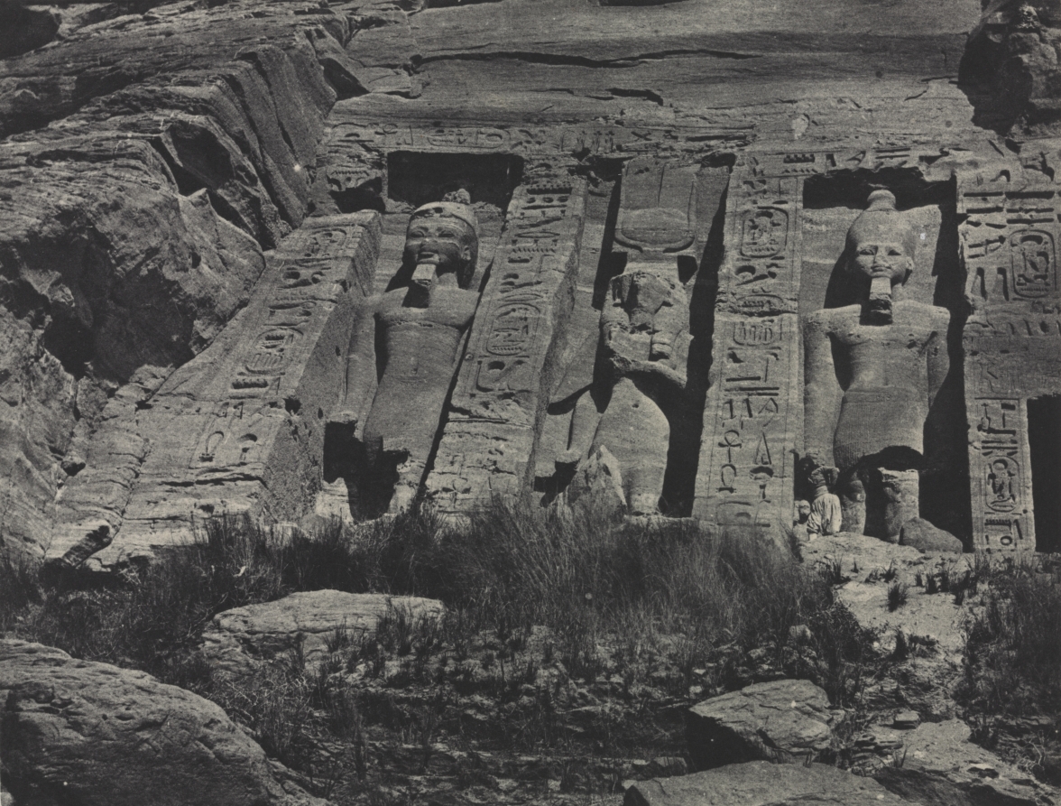 Maxime Du Camp — Southern Portion of the Rock-cut Temple of Hathor, Abu Simbel