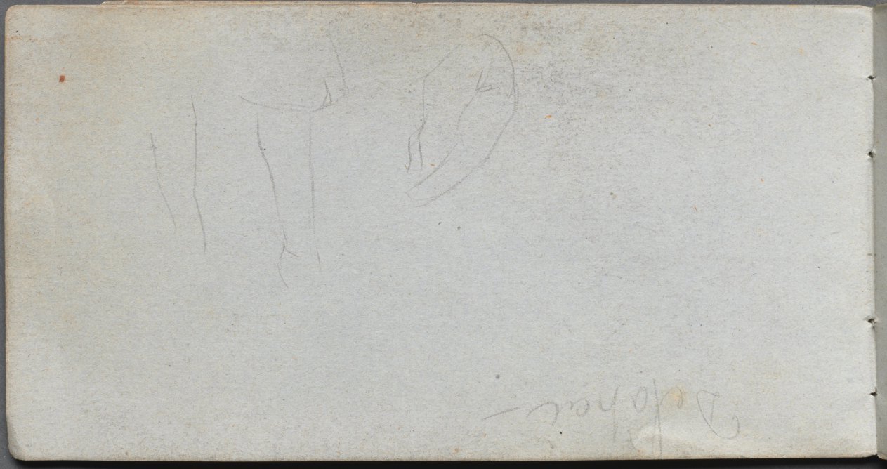 Ernest Meissonier — Sketchbook, page 2: Studies of Legs