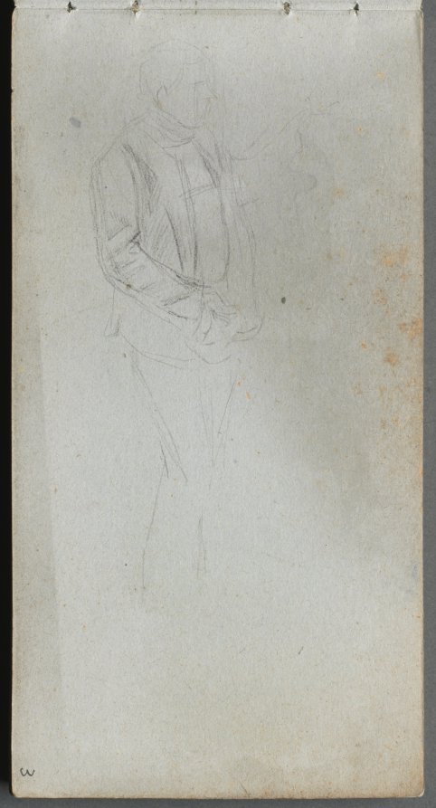 Ernest Meissonier — Sketchbook, page 3: Figure Study