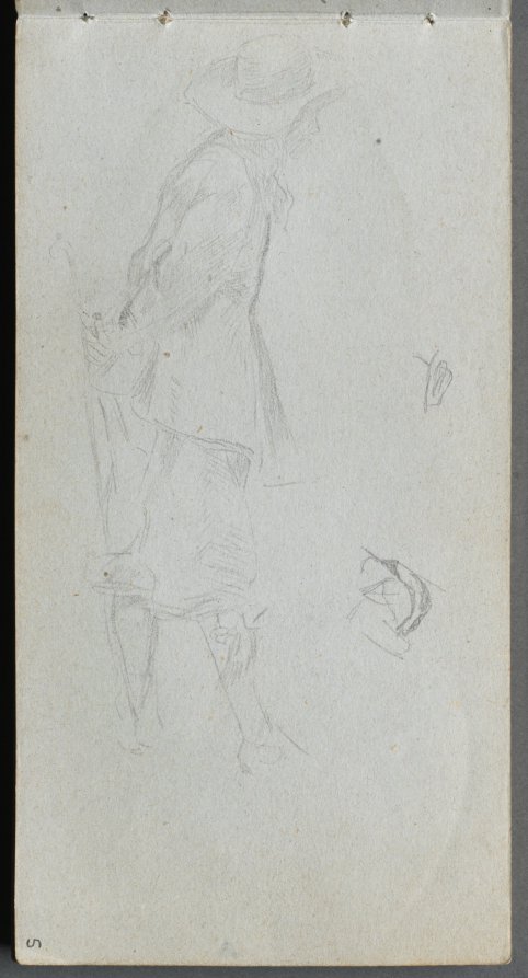 Ernest Meissonier — Sketchbook, page 5: Figure Study
