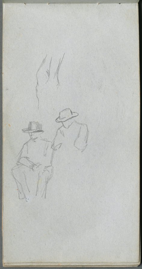 Ernest Meissonier — Sketchbook, page 32: Study of Figures