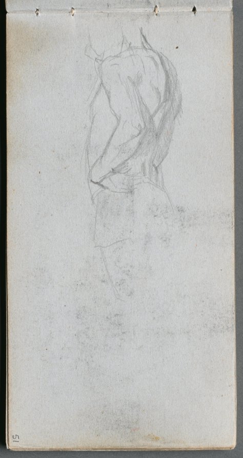 Ernest Meissonier — Sketchbook, page 51: Figure Study