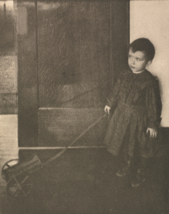 Clarence H. White — Camera Work: Boy with Wagon