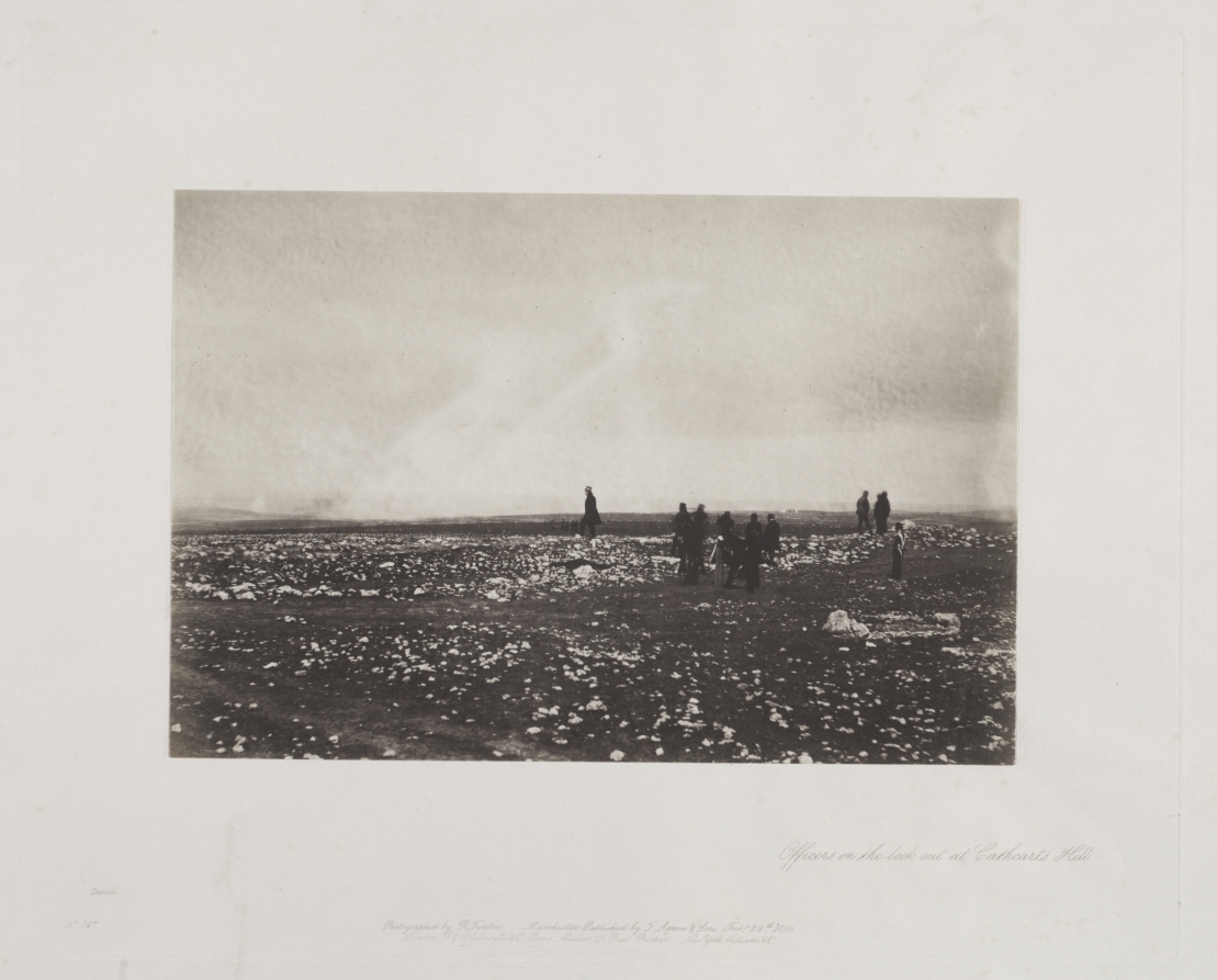 Roger Fenton — Officers on the Lookout at Cathcart's Hill