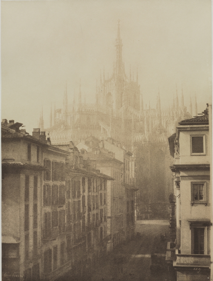 Léon Gérard — Cathedral from Corso Francesco, Milan